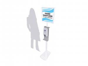 REQ-907 Hand Sanitizer Stand w/ Graphic